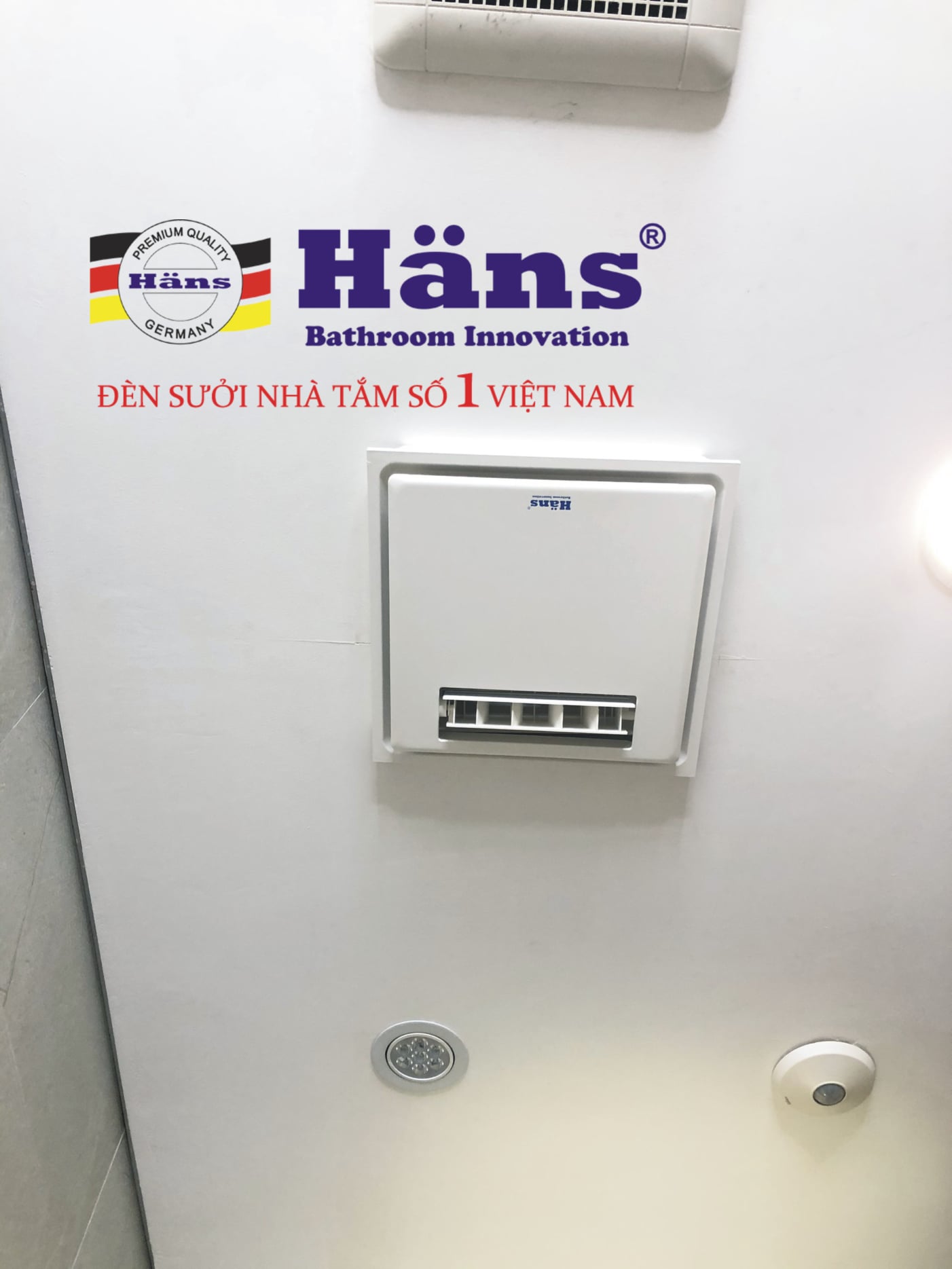 Quạt mát âm trần công tắc Hans H10S