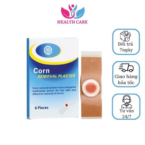 Miếng Dán Mụn Cóc Tại Nhà Corn Removal Plaster ( Hộp 6 Miếng )