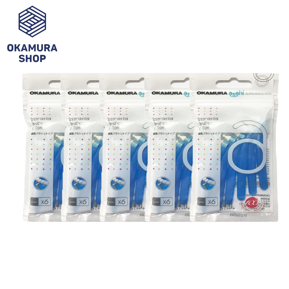 [HCM]Bàn chải kẽ răng Okamura Asahi dạng L