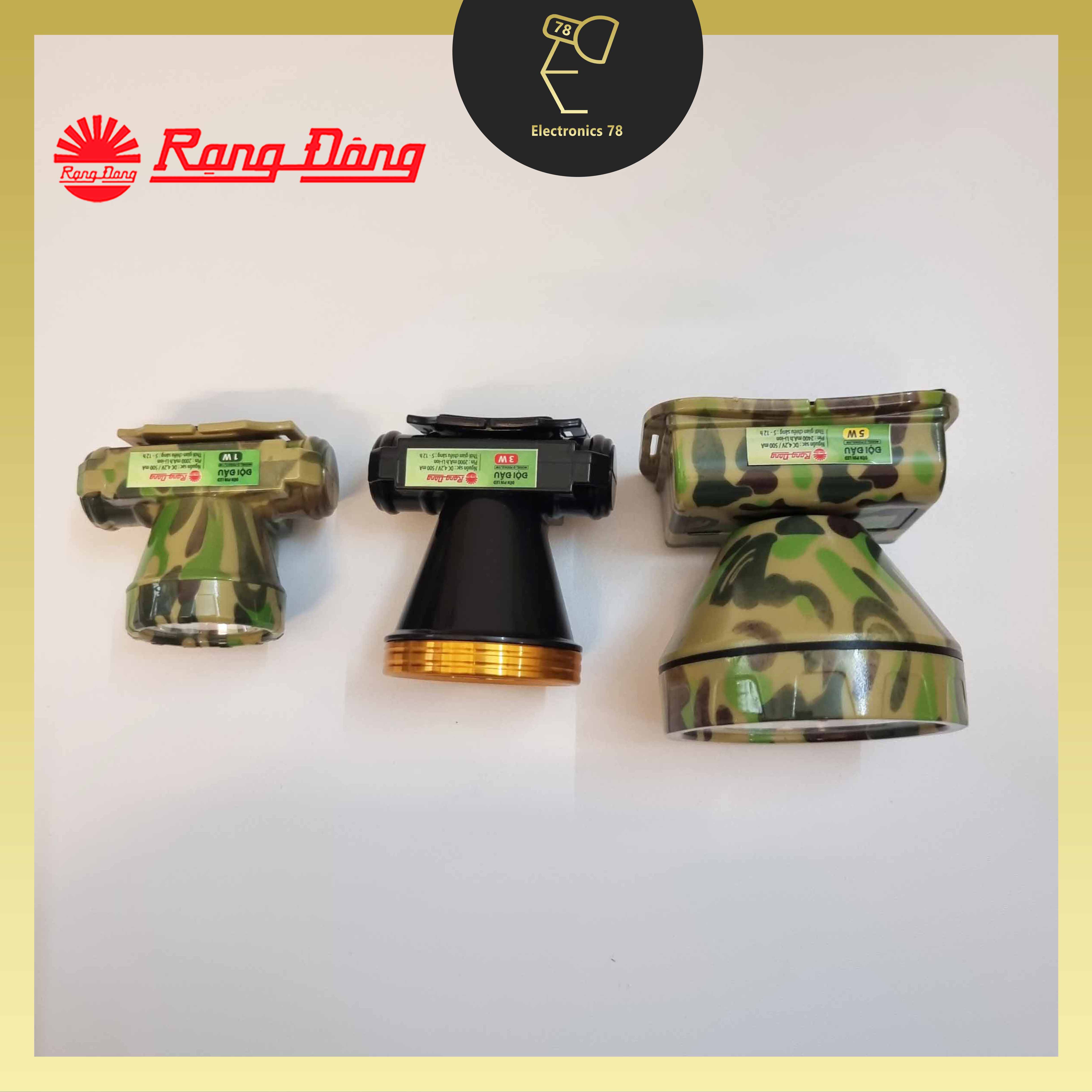 Đèn sạc đội đầu Rạng Đông [1W - 3W - 5W]