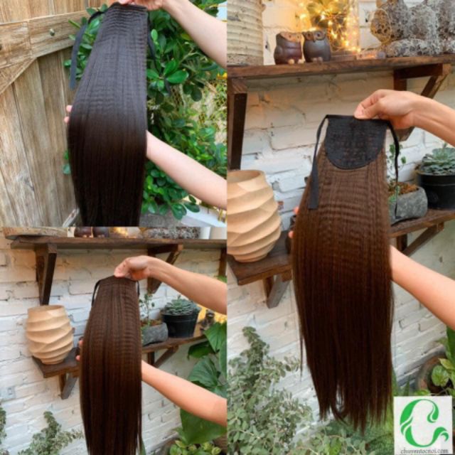 Tóc giả cột Tóc giả cột thẳng 60cm