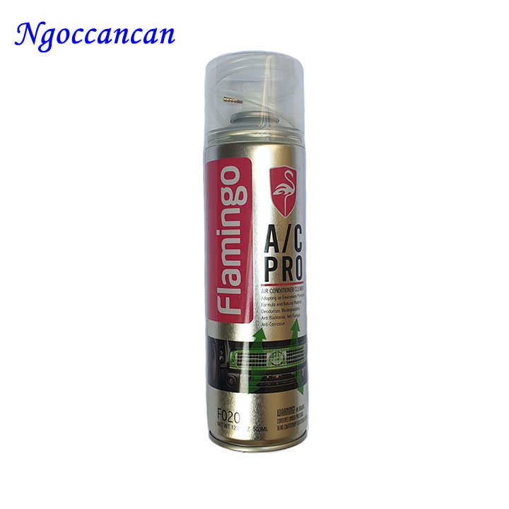 Chai xịt flamingo 500ml vệ sinh điều hòa ô tô, điều hòa gia đình