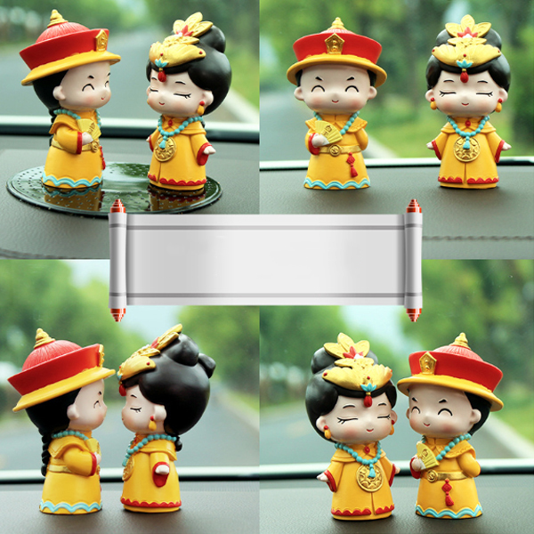 [HCM]Bộ 02 tượng Vua - Hậu chibi