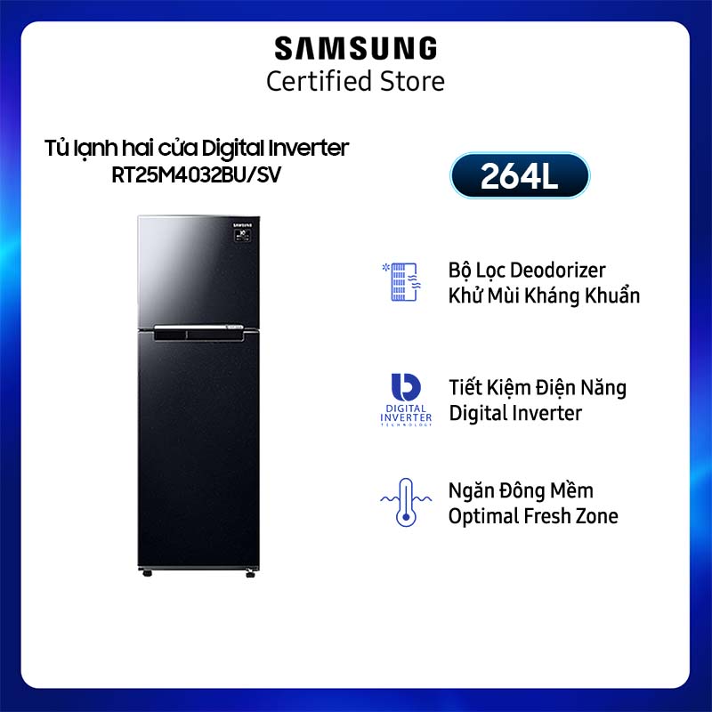 Tủ lạnh Samsung hai cửa Digital Inverter 264L