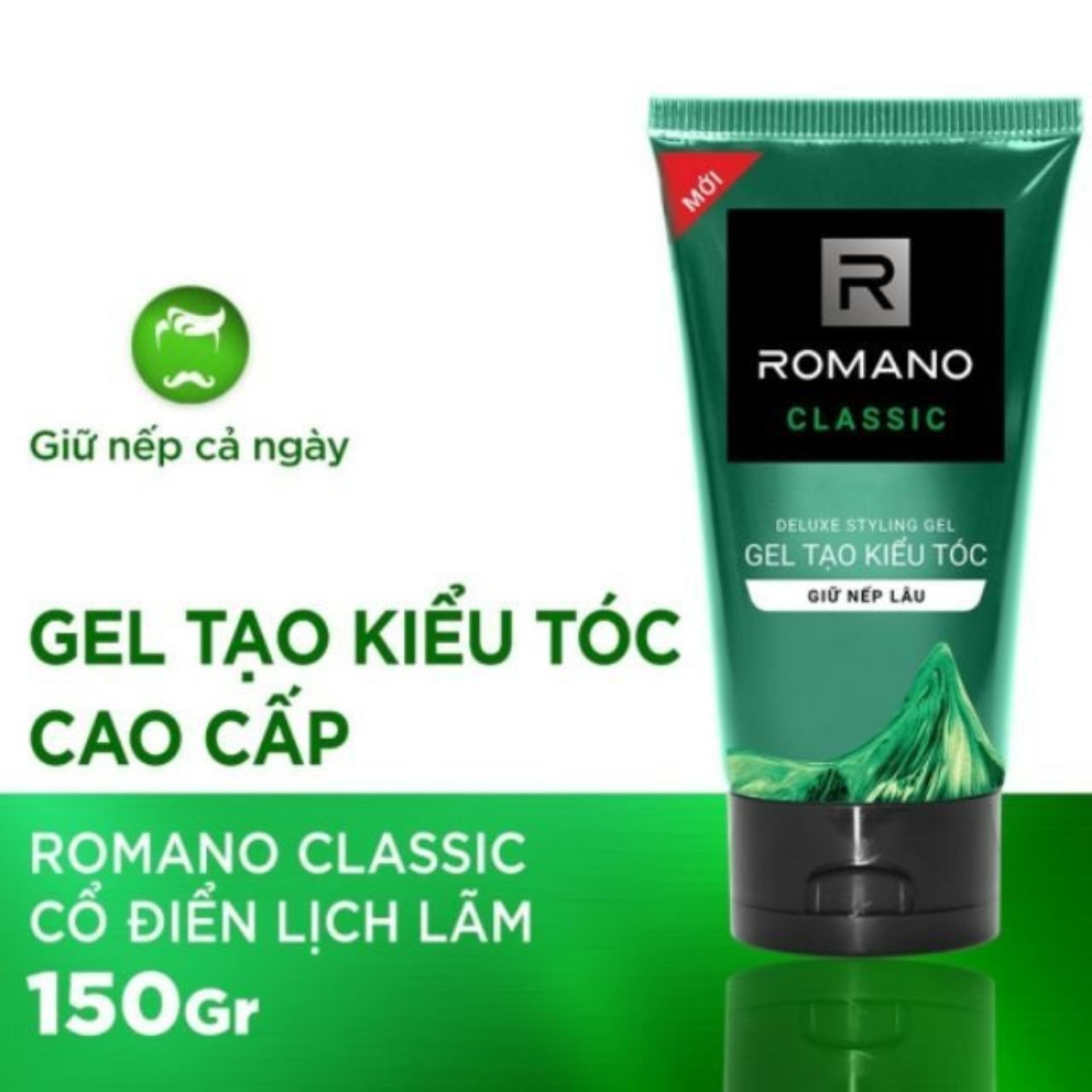 [HCM]Gel tạo kiểu tóc  giữ nếp Romano 150 g