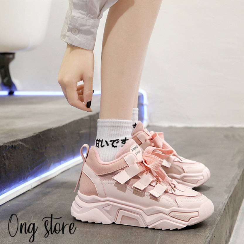 Giày thể thao nữ dây to kiểu mới giá rẻ
