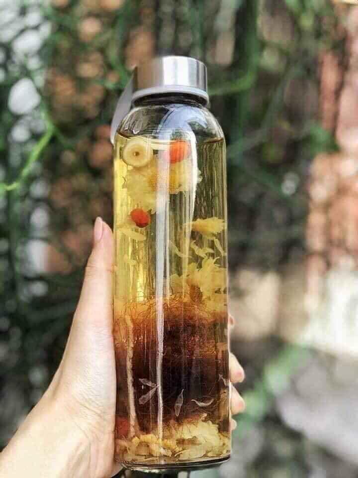 COMBO 5 BÌNH DETOX LOẠI DÀY THUỶ TINH 500ml