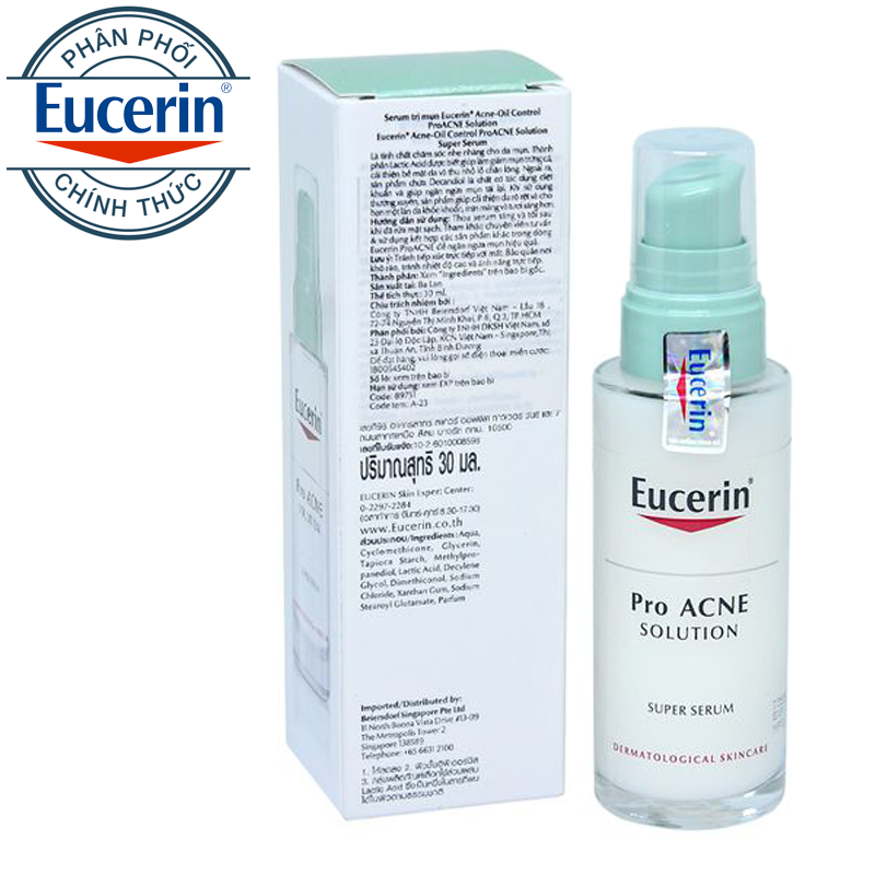 [HCM]Tinh Chất Tái Tạo Da Mụn Eucerin Pro ACNE Solution Super Serum (30 ml)