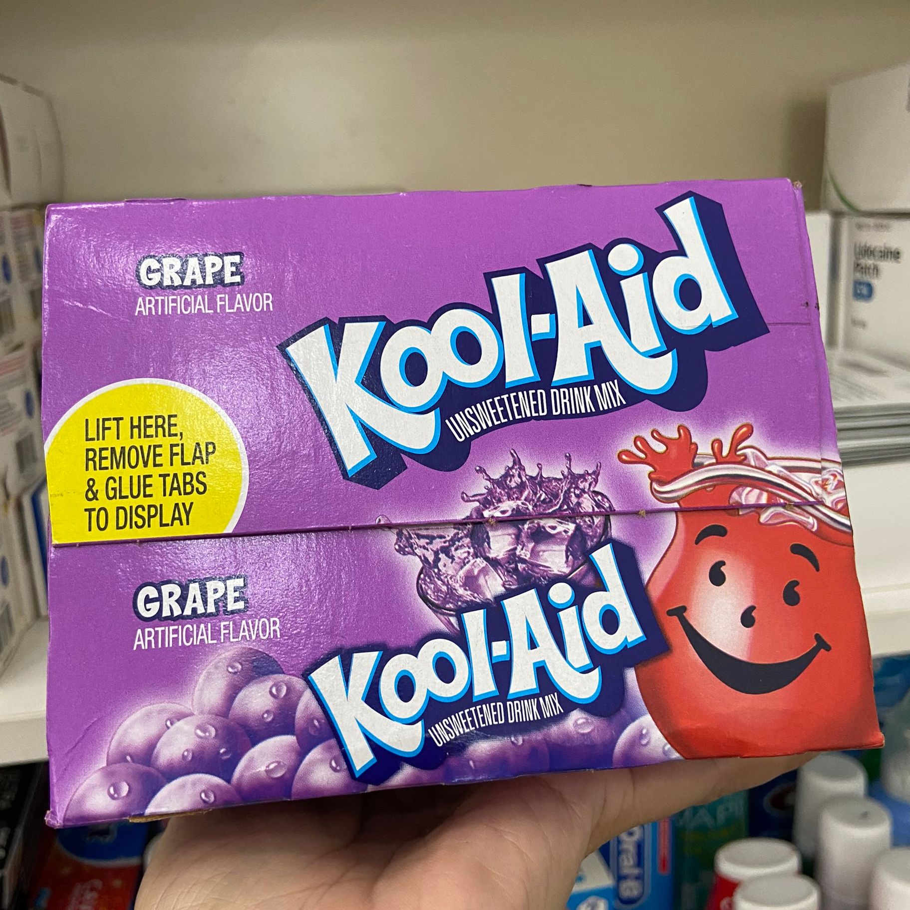 Bột pha nước trái cây Kool Aid vị nho hộp 48 gói