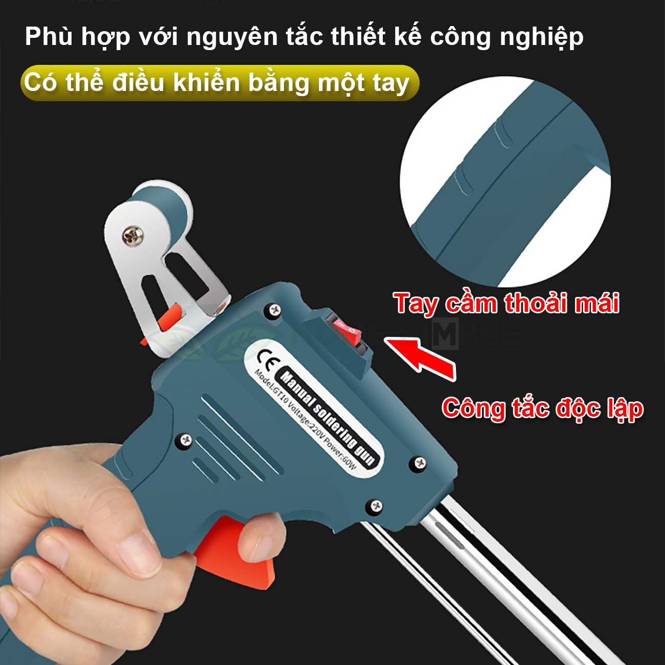 MỎ HÀN THIẾC ( TẶNG CUỘN THIẾC HÀN) SÚNG HÀN TỰ ĐỘNG (TẶNG NHỰA THÔNG) MỎ HÀN XUNG Máy hàn xung