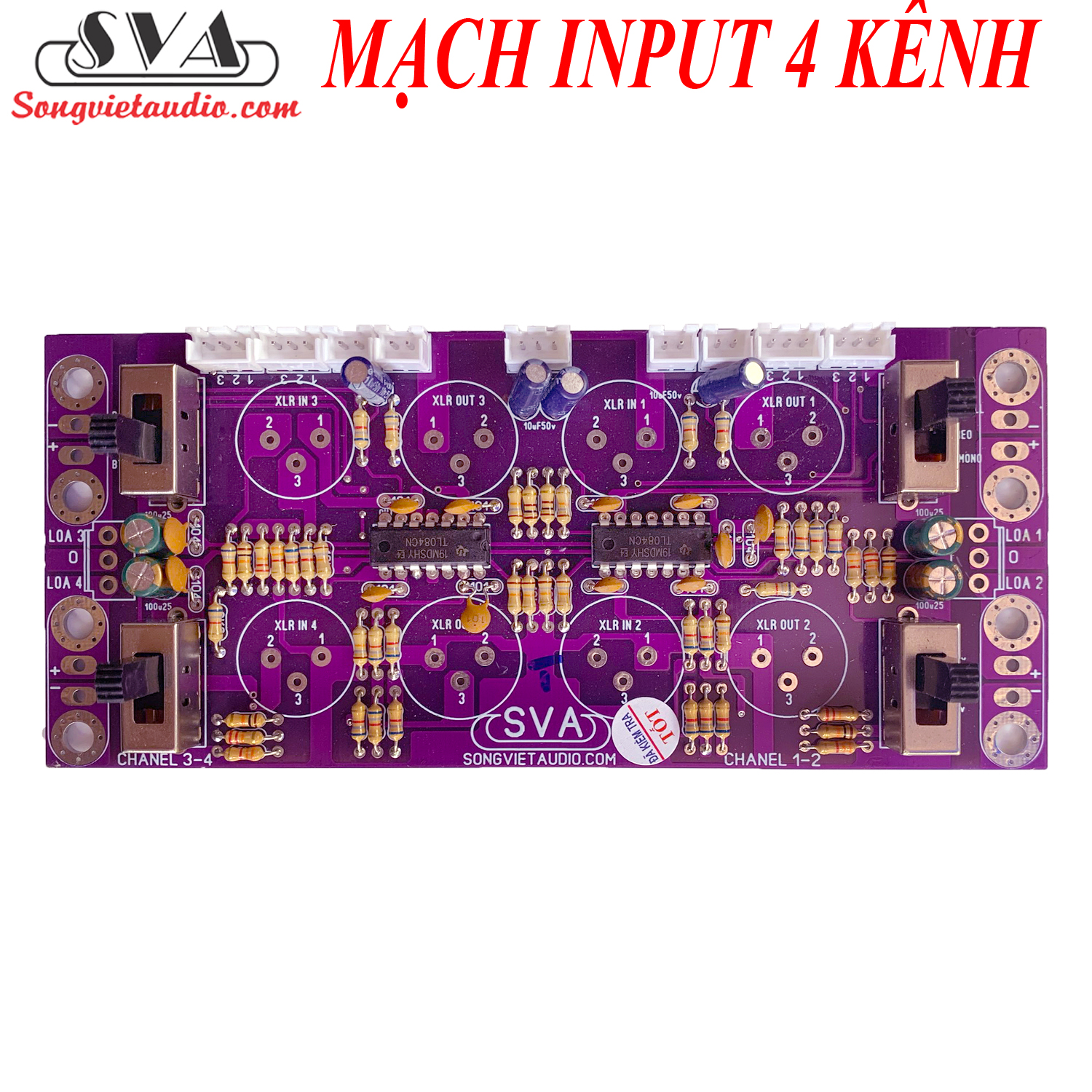 Mạch input 4 kênh
