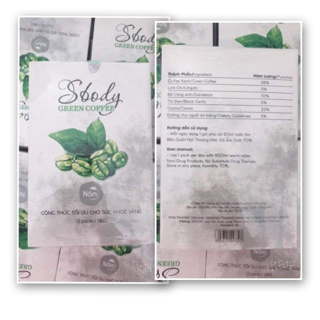 Cà Phê Giảm Cân Sbody Green Coffee