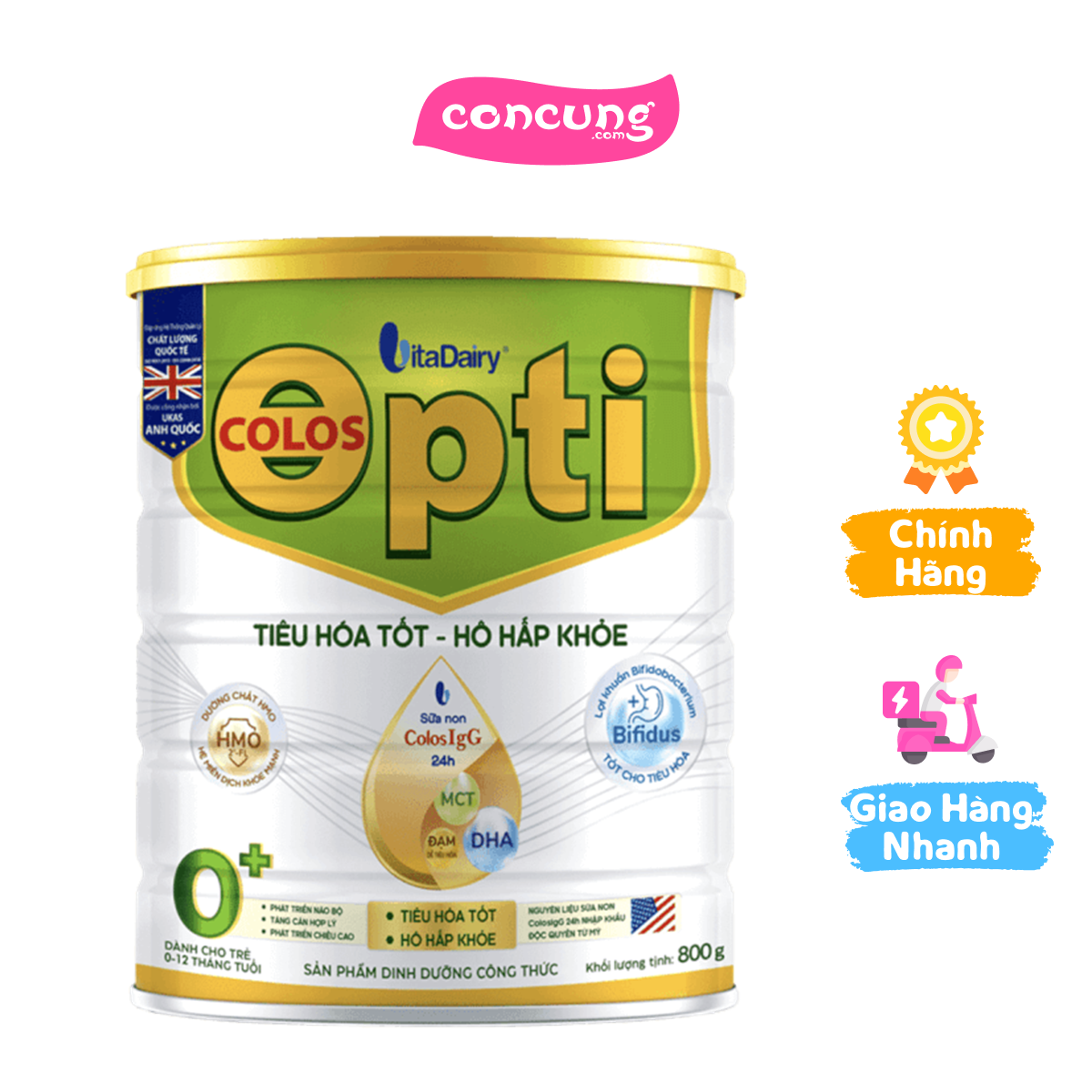 Spdd công thức colos opti 0+ 800g - s