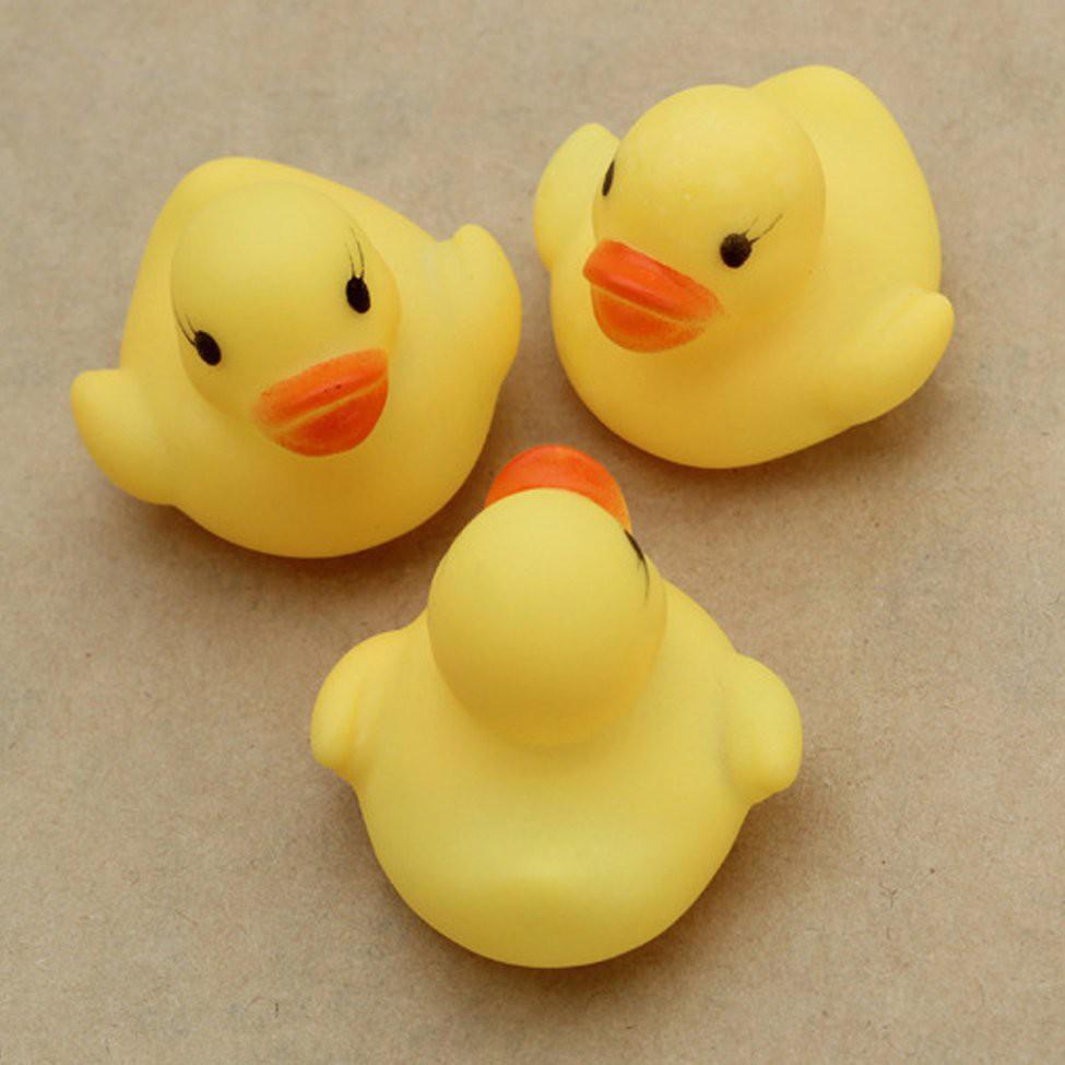 TÚI 10 VỊT CON CÓ CÒI PHÁT NHẠC ( kích thước 3cm/con)