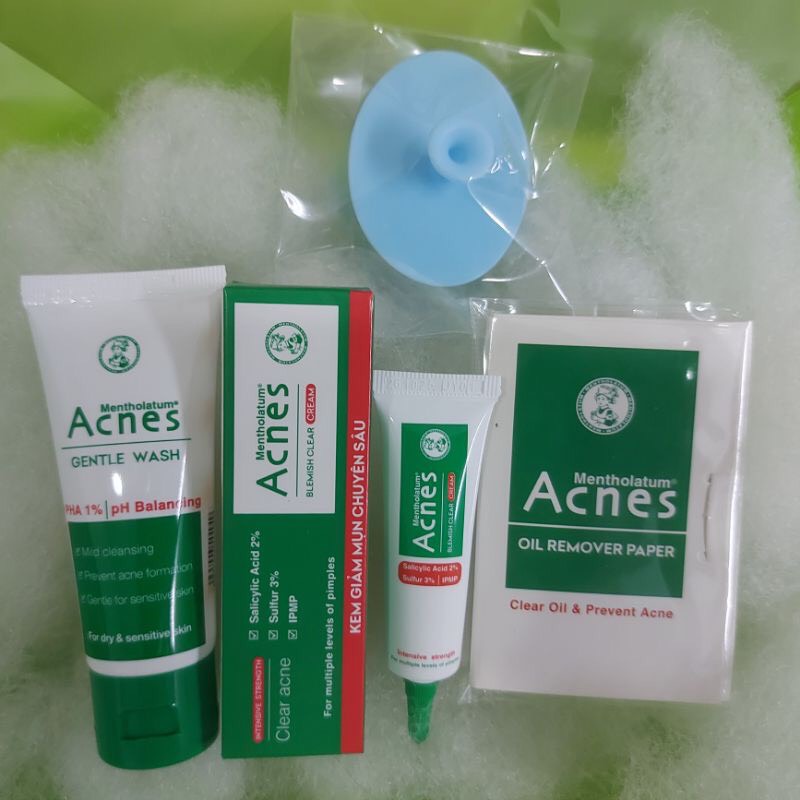 Combo 5 món Acnes Chăm Sóc Da Mụn Thâm 25g ( mẫu thử mini )