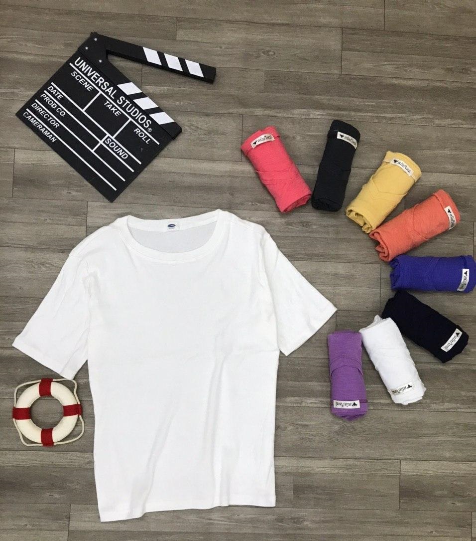 Áo thun nữ cổ tròn 100% cotton vnxk siêu sale 40-58kg