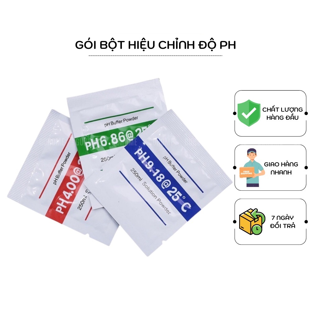 Combo 3 Gói Bột Hiệu Chỉnh Đo Ph sử dụng cho bút đo ph nước