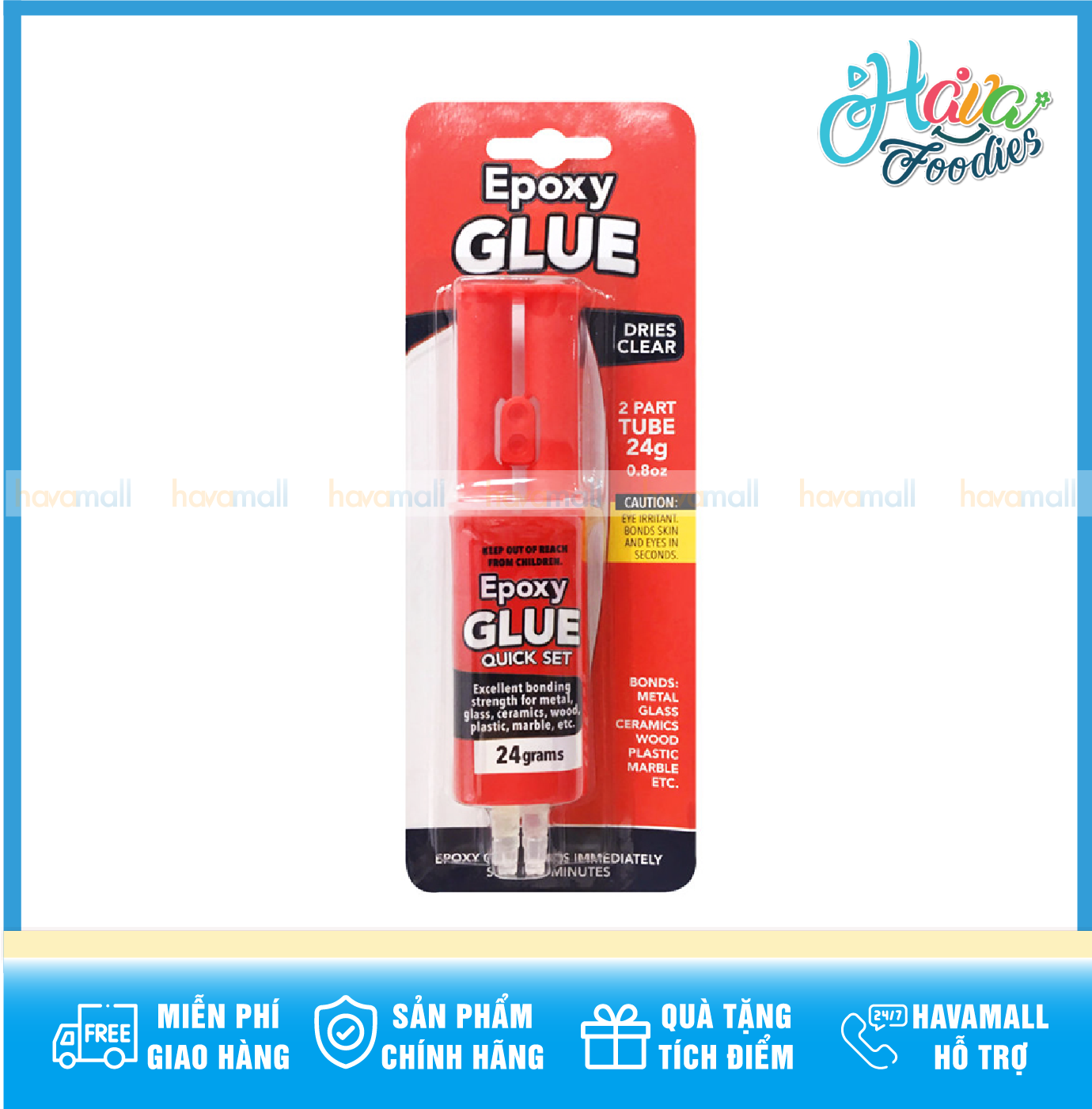 Keo Nhựa Epoxy 24G Uncle Bills (Tác Dụng Trong 5 Phút) – Epoxy Glue