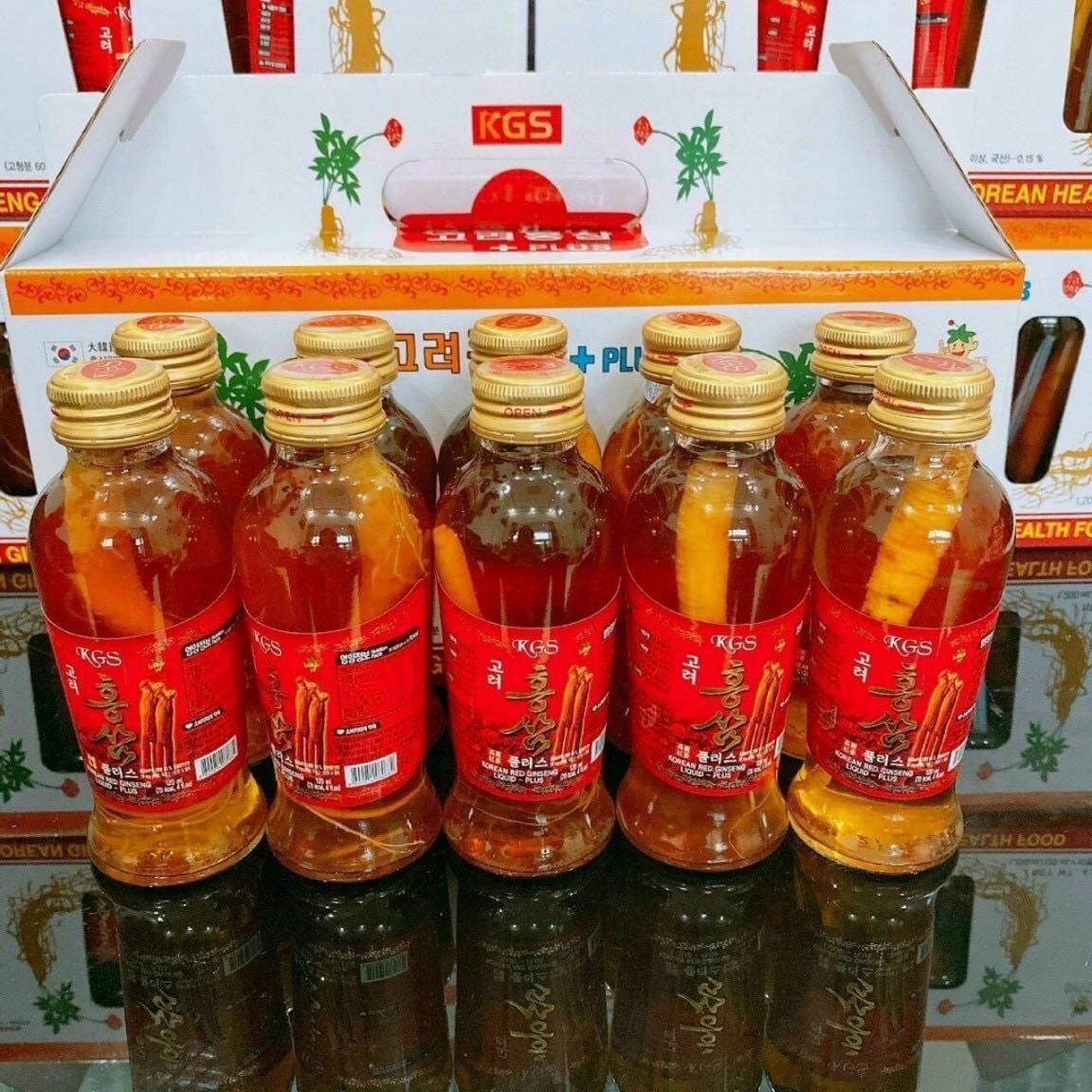 Combo 20 chai Nước sâm có củ Hàn Quốc KGS