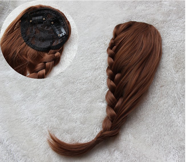 Tóc mái tết đuôi sam, tóc giả mái tết sam M12 💖FREESHIP💖 tóc giả nữ