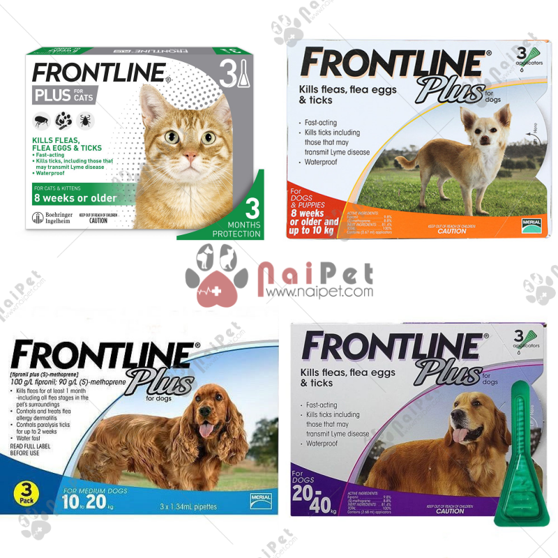 Tuýp Nhỏ Gáy Giải Quyết Ve Rận Bọ Chét Cho Mèo Frontline Plus For Cats