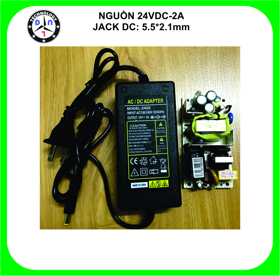 NGUỒN ADATER 24V-2A