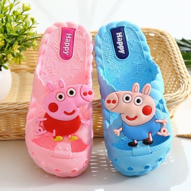 DÉP CAO SU MỀM ĐẸP HEO PEPPA ÊM CHÂN CHO BÉ.