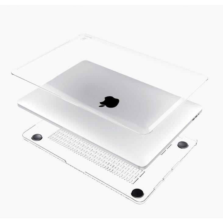Case bảo vệ Macbook Air 13"( 2018- 2020) model A1932 trong suốt (Tặng kèm Nút chống bụi + bộ chống gãy sạc)