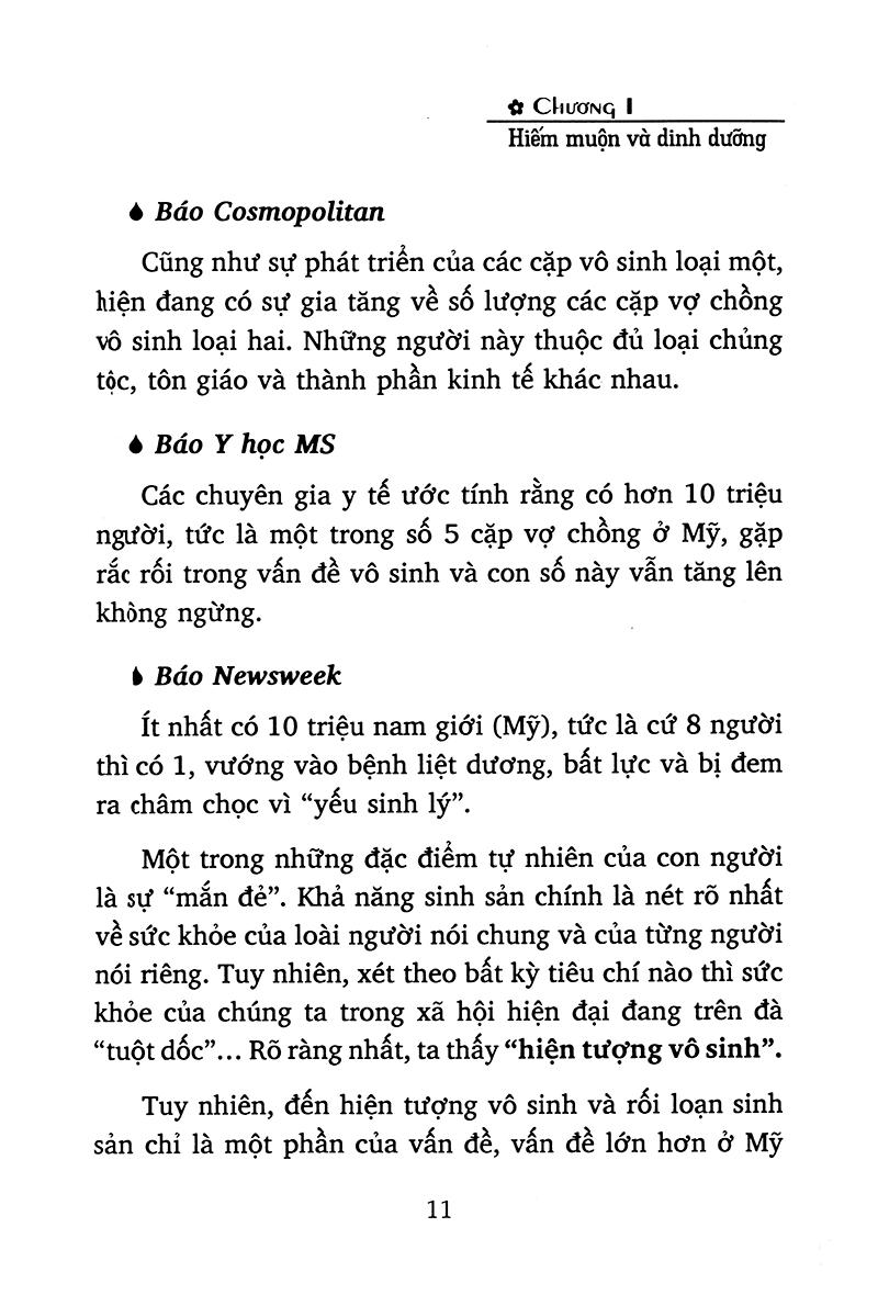 Ohsawa Đặc Trị Hiếm Muộn