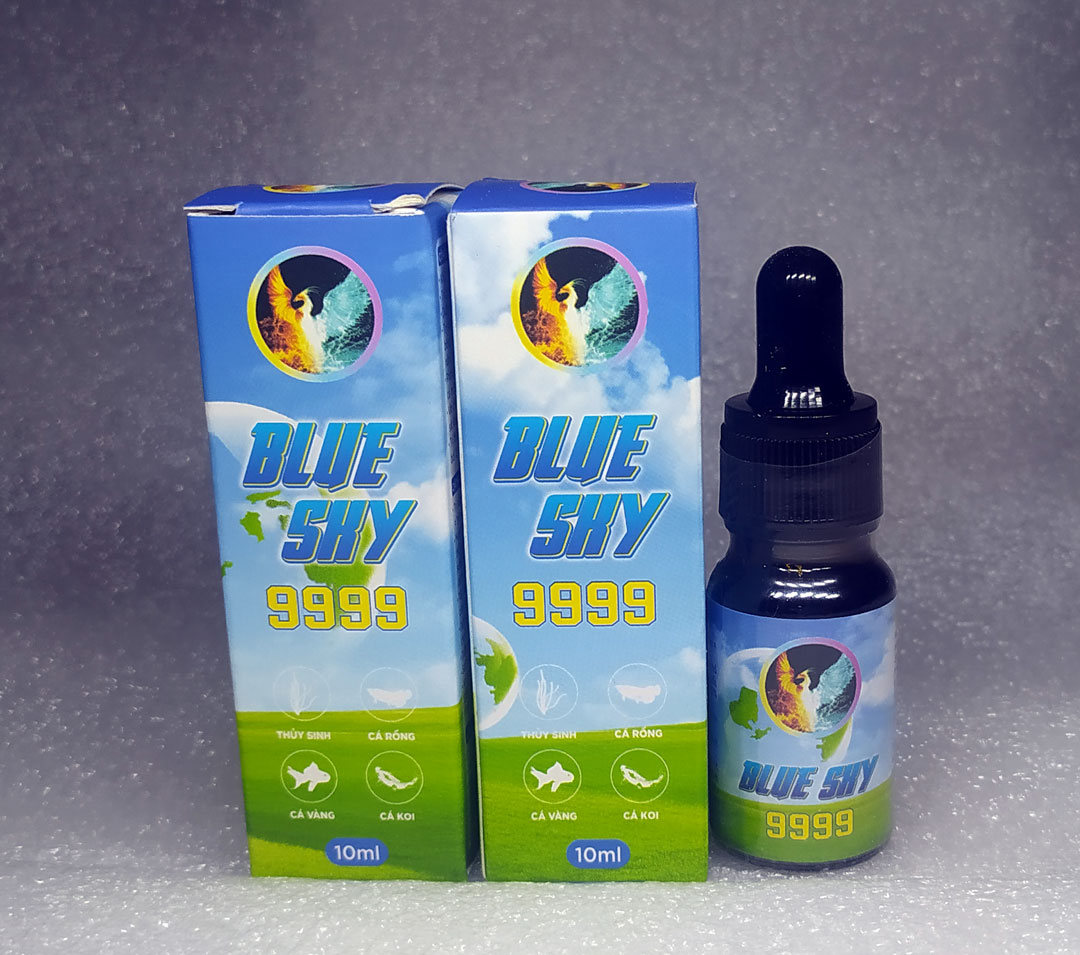 blue sky 9999 thuốc trị bệnh cá 7 màu guppy