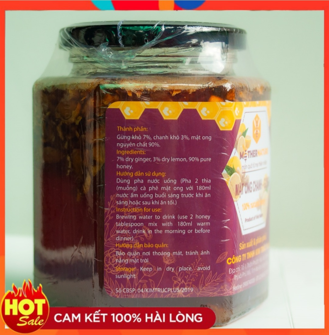 Mật Ong Chanh Gừng Mother Nature ( 500ml )