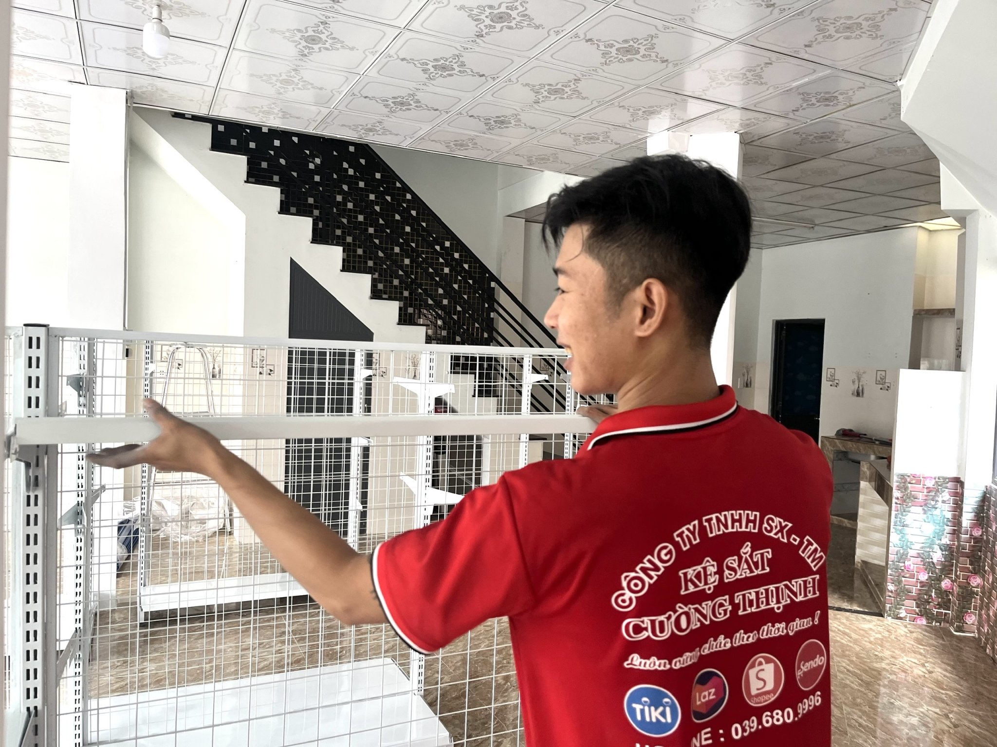 Kệ siêu thị đơn 4 tầng ( cao 1m5 x dài 1m2 x rộng 35cm) kệ siêu thị đa năng