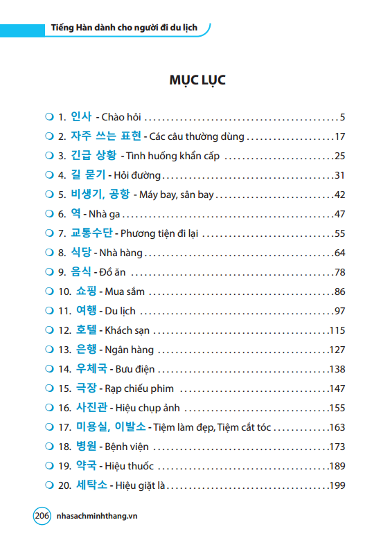 Tiếng Hàn dành cho người đi du lịch