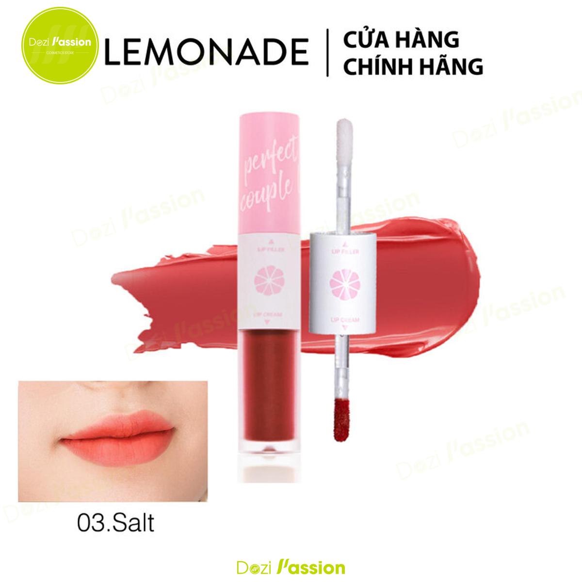 Son Kem Lì LEMONADE PERFECT COUPLE LIP - 2 Đầu son