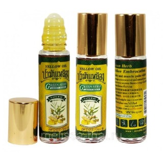 [HCM]Dầu lăn gừng thảo dược Green Herb Yellow Oil Thái Lan thumbnail