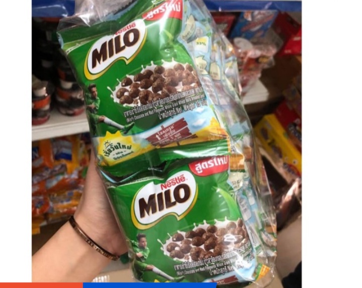 đồ ăn vặt. Ngũ cốc milo Thái Lan