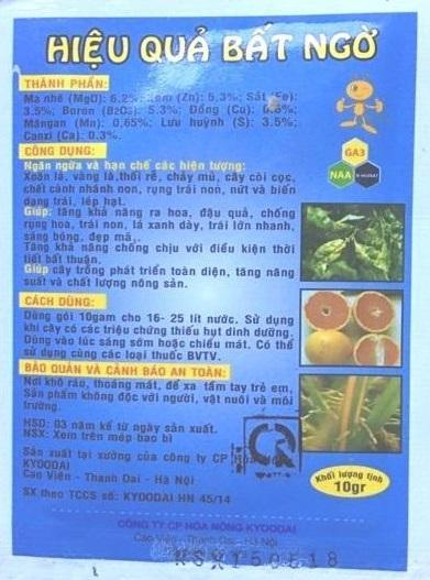 Phân bón vi lượng cây trồng dạng Chelate