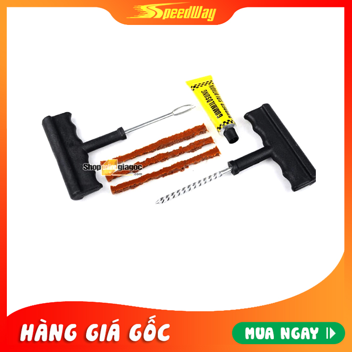 Bộ Dụng Cụ Vá Lốp Không Săm Cho Ô Tô, Xe Máy