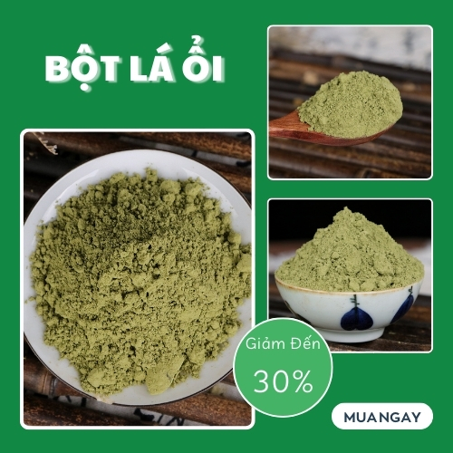 [Hàng công ty chất lượng cao] Bột lá ổi nguyên chất 500g - tấn phát - Chuyên dùng để pha trà