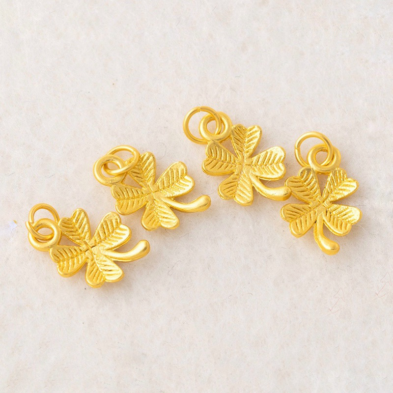 Charm treo cỏ 4 lá vàng - KL194