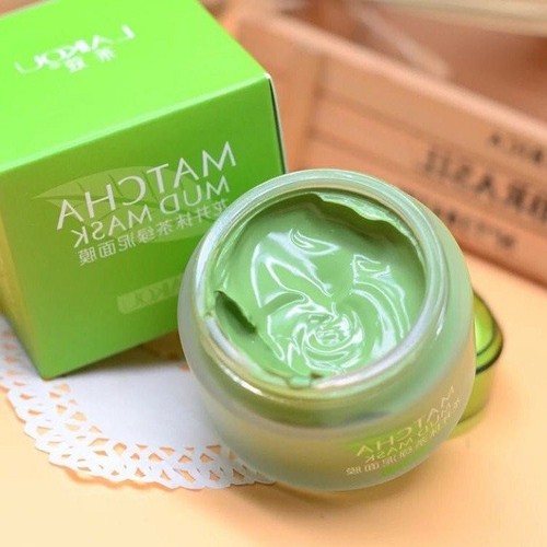 Mặt nạ bùn trà xanh laikou matcha mud mask 85g khử mụn , se khít chân lông, dưỡng ẩm