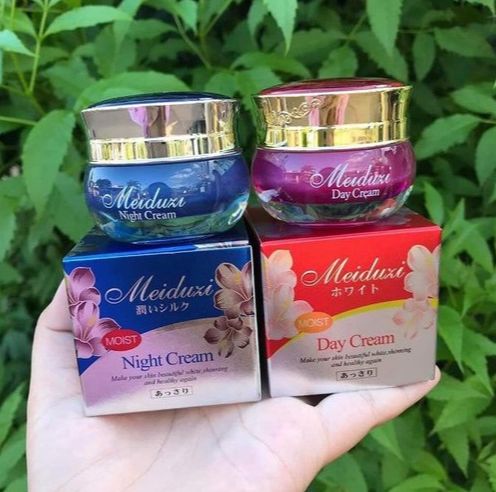 Bộ kem MEIDUZI Nhật Bản ngày đêm chính hãng nám tàn nhang đồi mồi dưỡng trắng da 20g