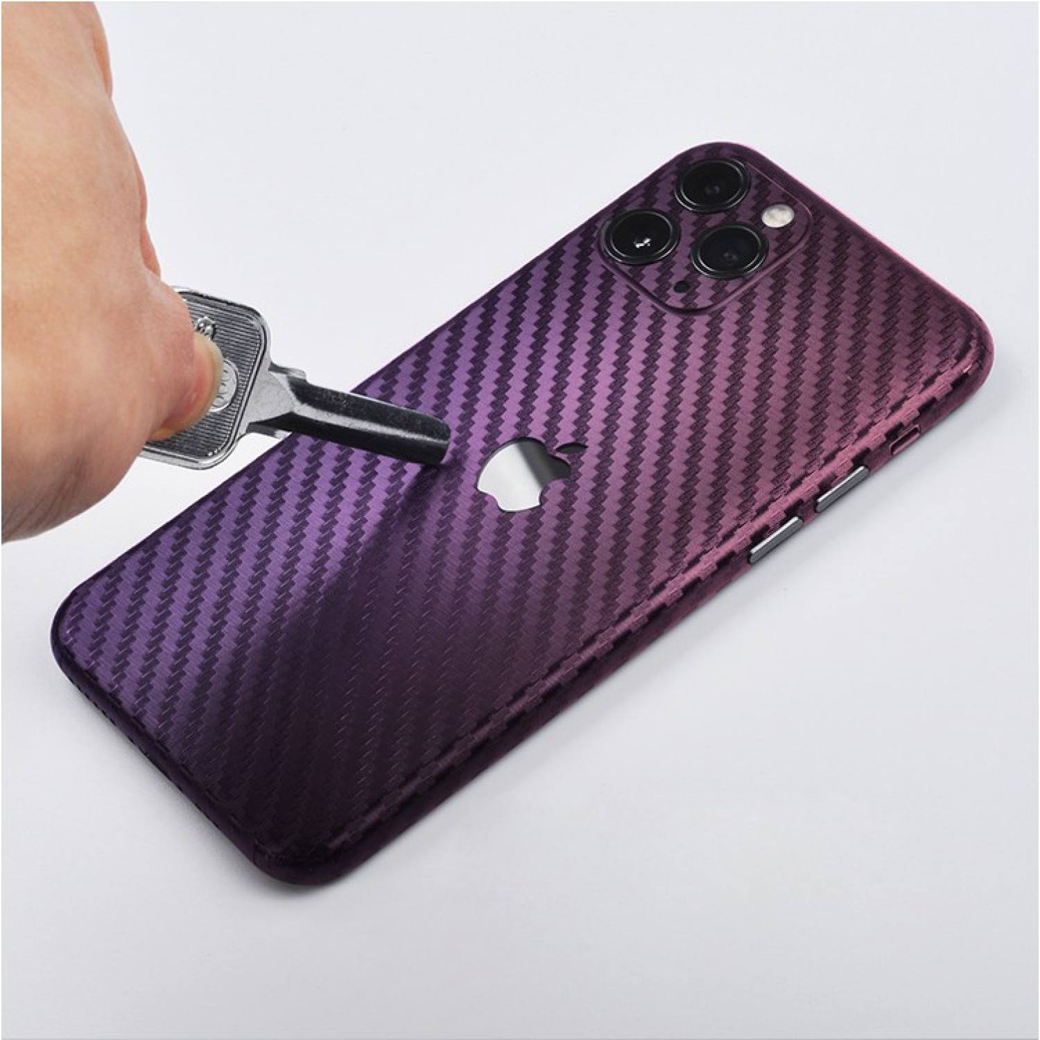 Miếng dán skin iρhone 11 , iρhone 11 pro , iρhone 11 pro max vân carbon 4D