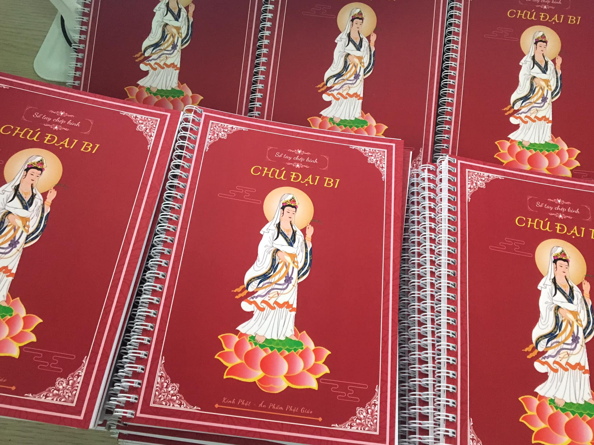 Sổ chép Chú Đại Bi in mờ [ Tặng tờ Chú ĐẠI Bi và VIẾT ]