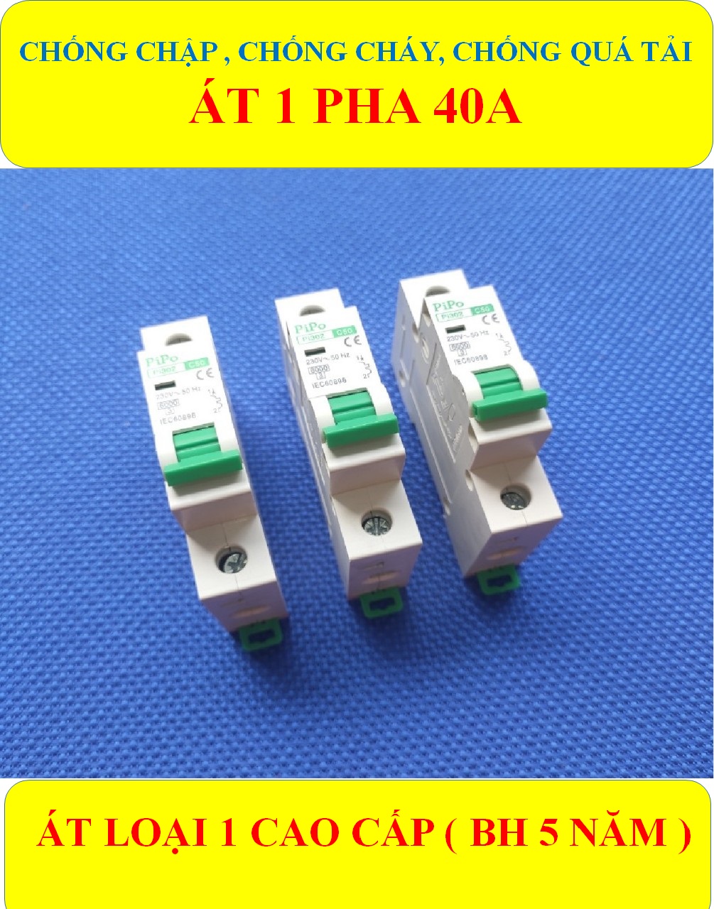 Cầu dao tự động, Aptomat 1 PHA 16A/20A/32A/40A/50A/63A (BH 5 năm ) Chống chập, Chống ngắn mạch, Chống cháy, Chống quá tải HÀNG LOẠI 1 CÁO CẤP (bộ 1 sản phẩm)