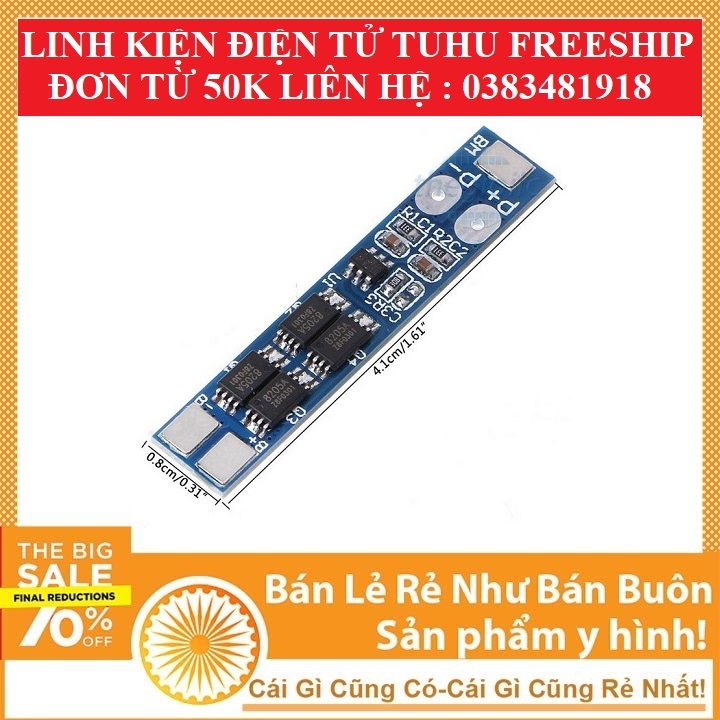 Mạch sạc và bảo vệ pin 2S 18650