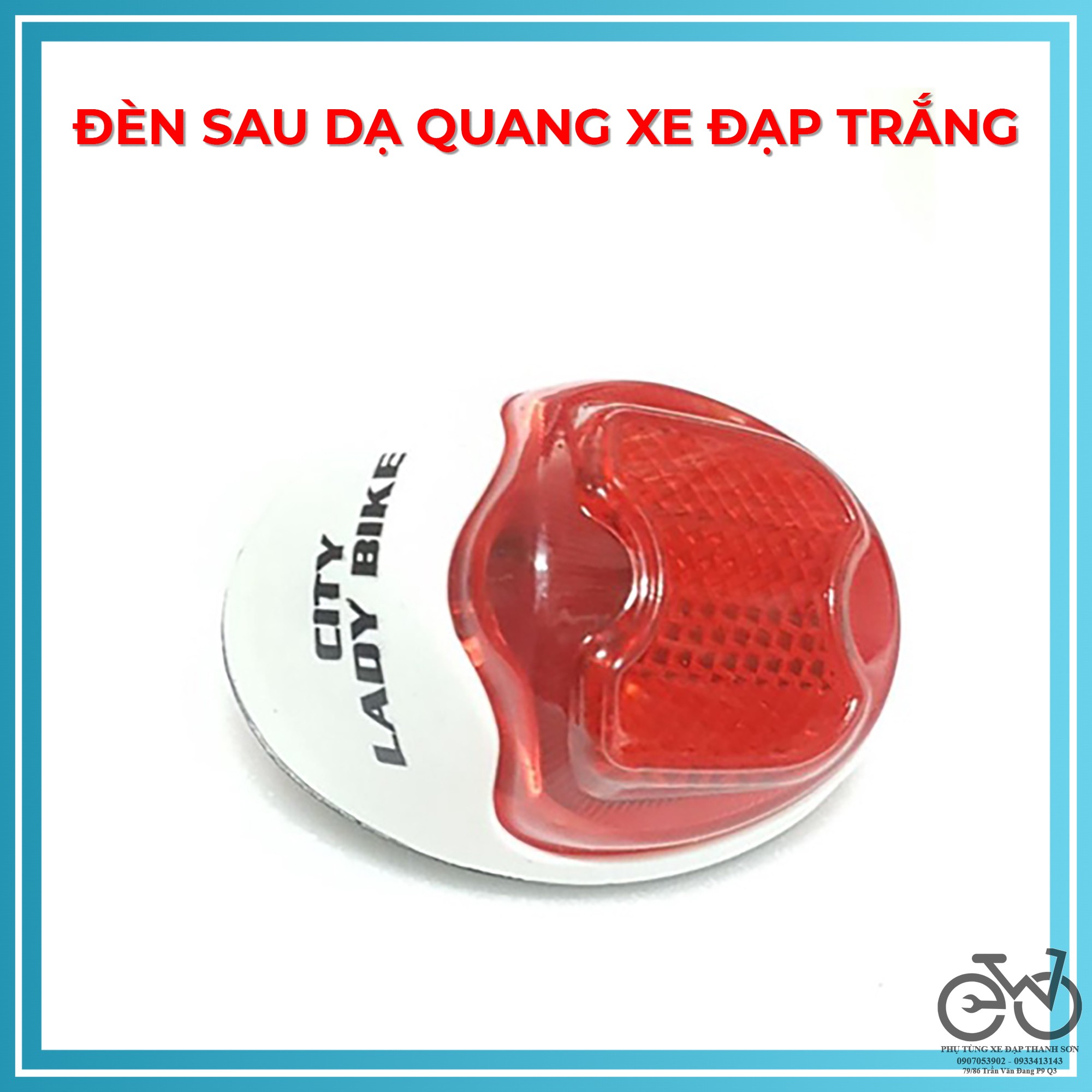 Đèn phản quang xe đạp lắp phía sau cao cấp