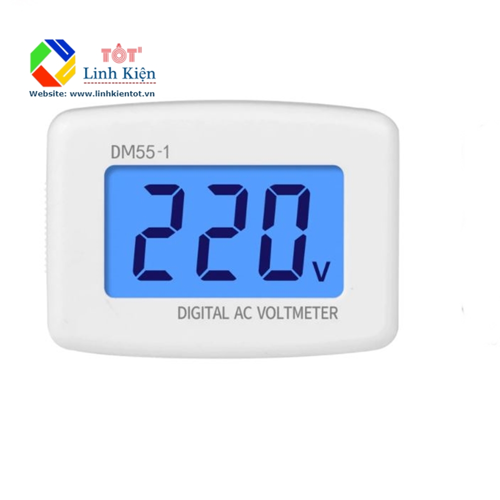 Vôn kế kiểm tra điện áp ac 110 220v dm55-1