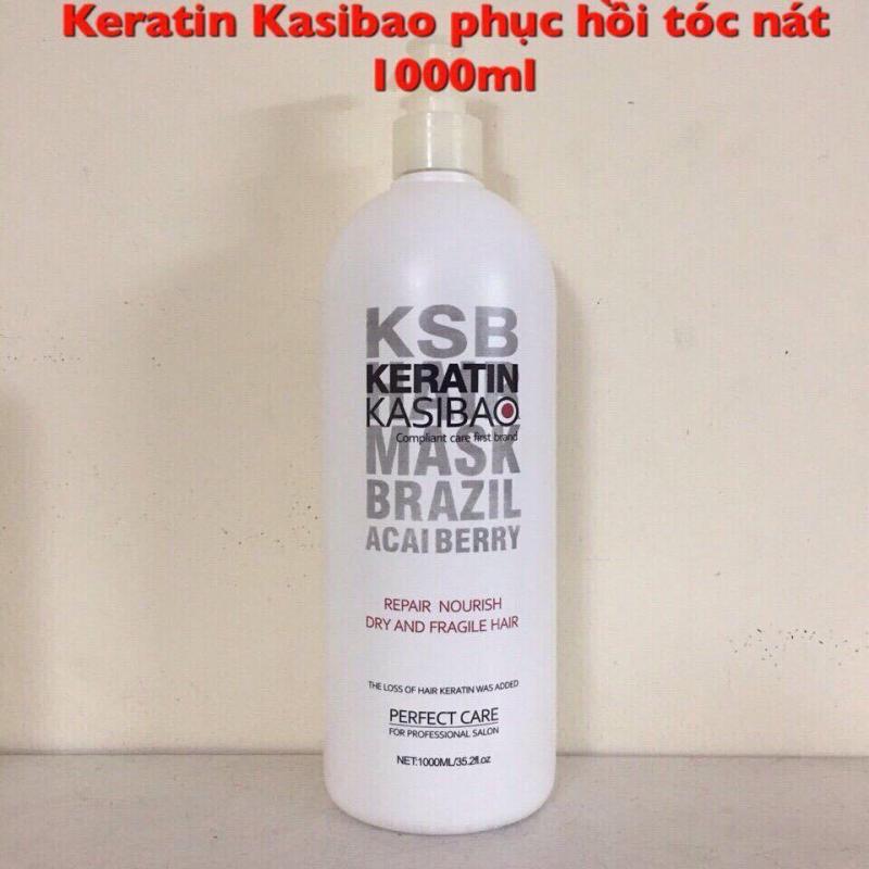 KERATIN KASIBAO KSB BRAZIL ACAI BERRY THỦY PHÂN PHỤC HỒI TÓC HƯ TỔN NẶNG 1000ML