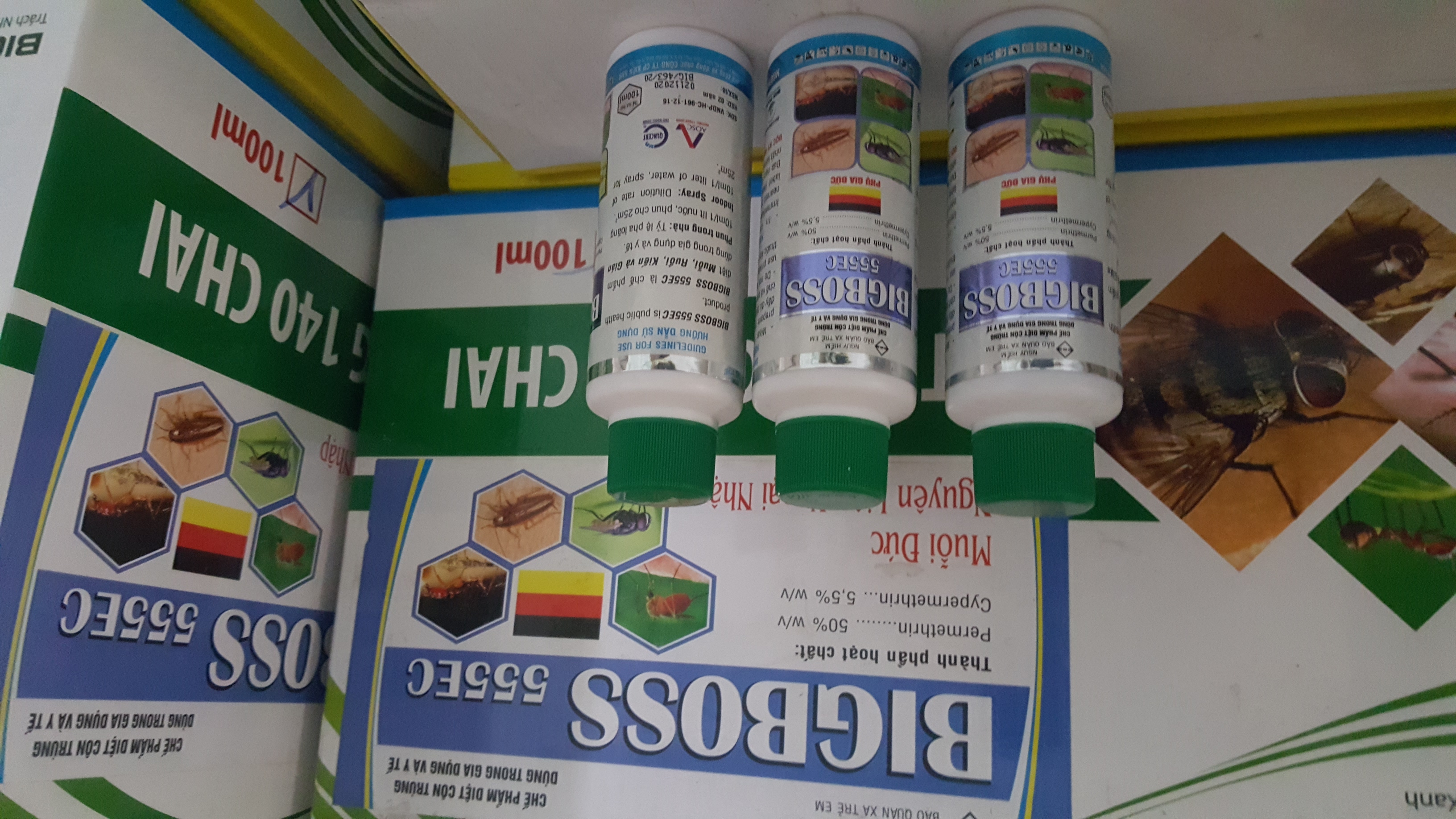 Thuốc diệt muỗi BIGBOSS 555EC (chai 100ml)